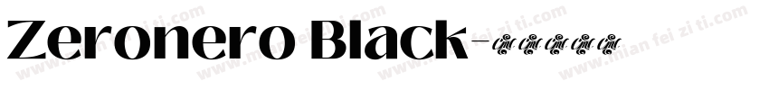 Zeronero Black字体转换